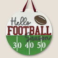 Hello Football door sign for the sports fan.