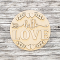 Unfinished DIY sign for crafters that you will receive.