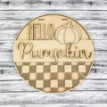 Unfinished DIY sign for crafters that you will receive.