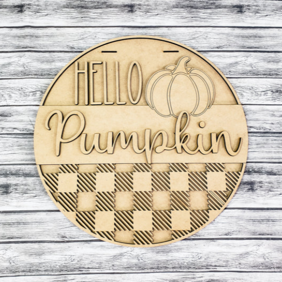 Unfinished DIY sign for crafters that you will receive.