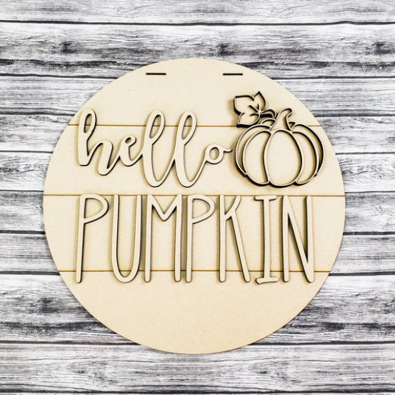 Unfinished DIY sign for crafters that you will receive.
