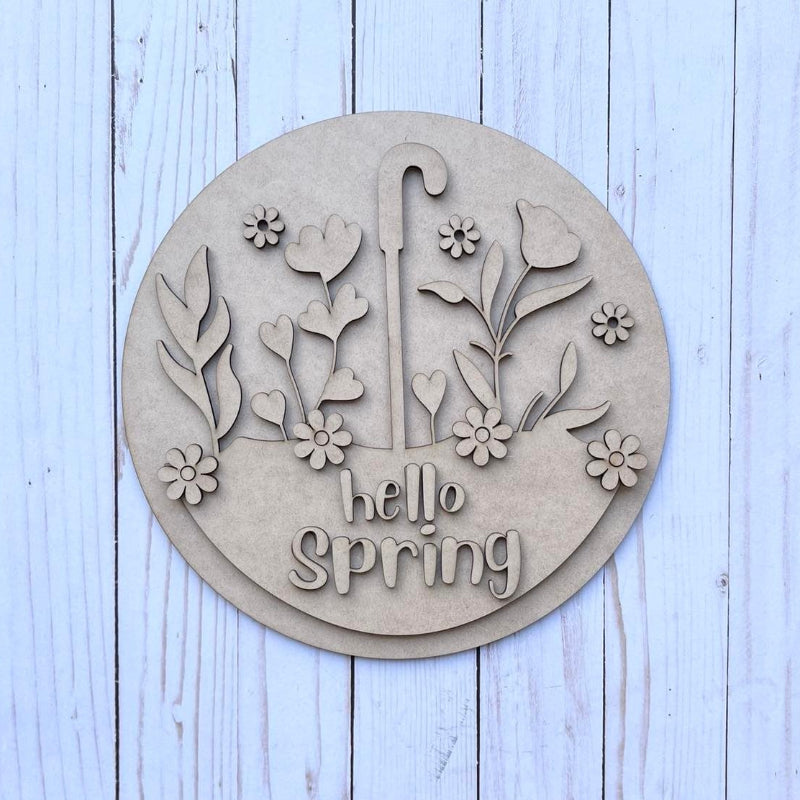 Unfinished DIY sign for crafters that you will receive.