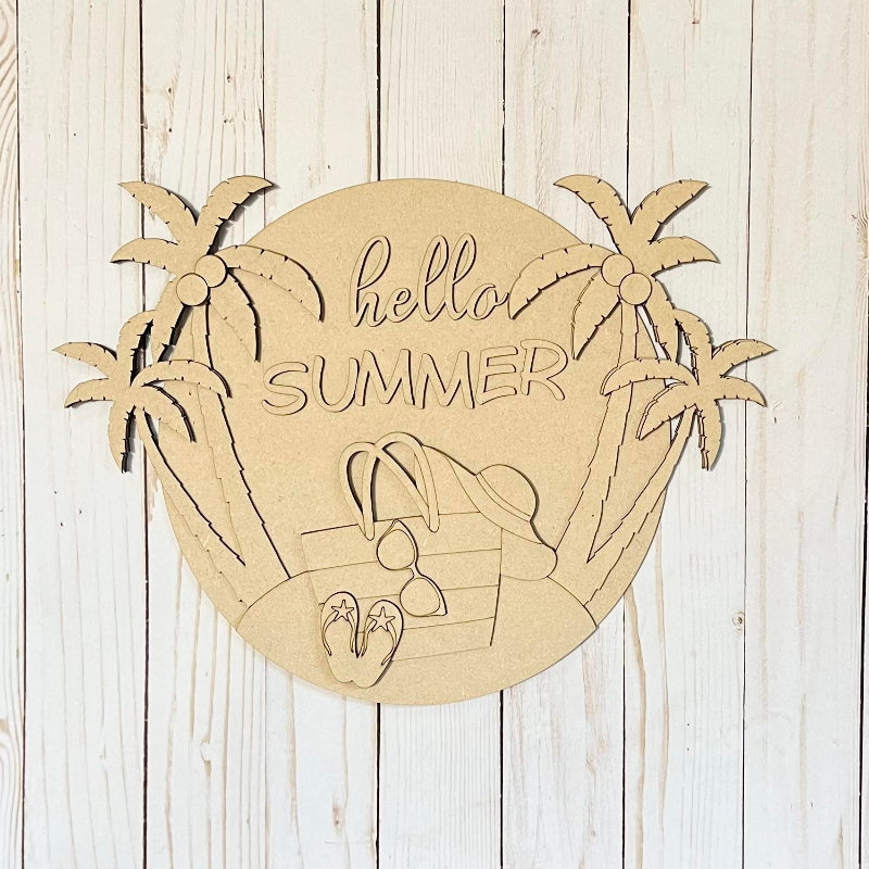 Unfinished DIY sign for crafters that you will receive.
