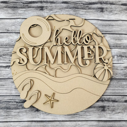 Unfinished DIY sign for crafters that you will receive.