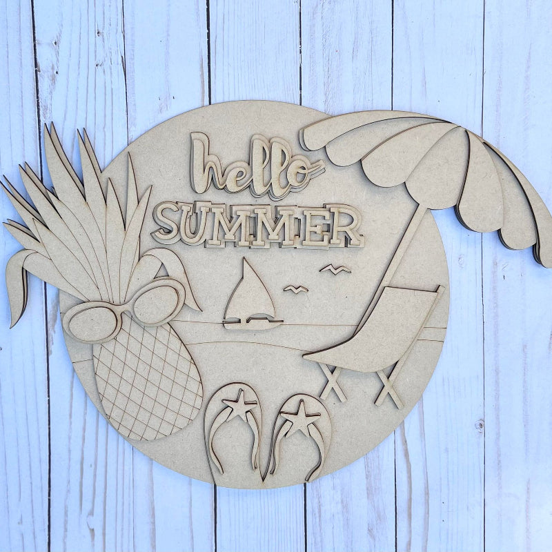 Unfinished DIY sign for crafters that you will receive.