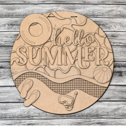 Unfinished DIY sign for crafters that you will receive.