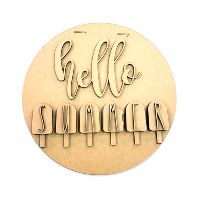Unfinished DIY sign for crafters that you will receive.