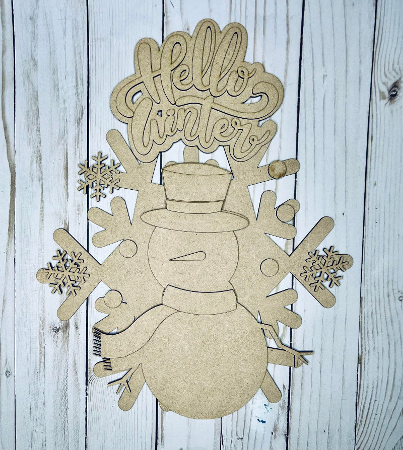 Unfinished DIY sign for crafters that you will receive.
