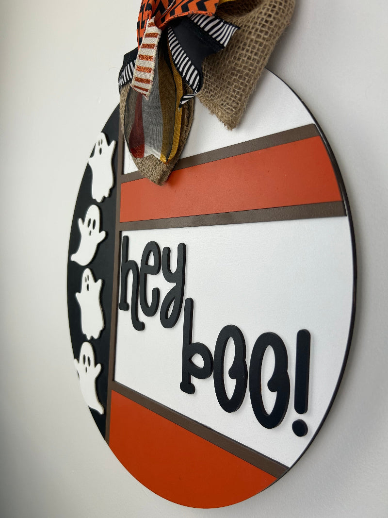 Showing the 3d layers of the finished sign.