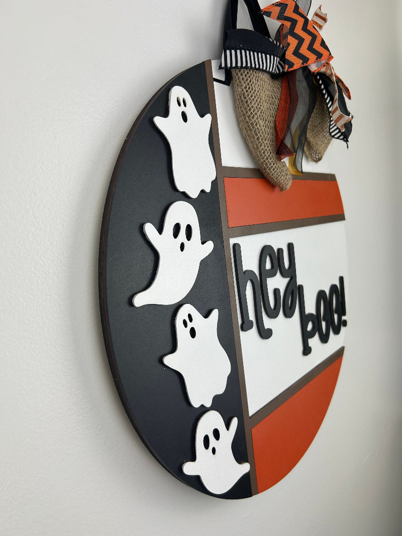 Showing the 3d layers of the finished sign.