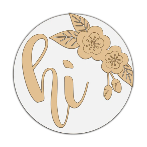 Unfinished DIY sign for crafters that you will receive.