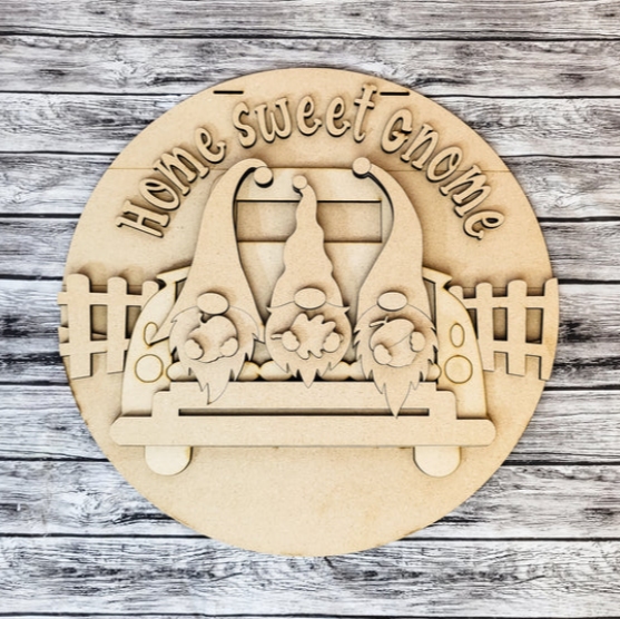 Unfinished DIY sign for crafters that you will receive.