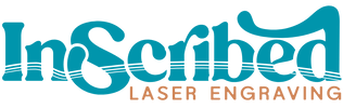 Logo of Inscribed Laser Engraving with teal and orange text.