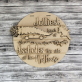 Unfinished DIY sign for crafters that you will receive.
