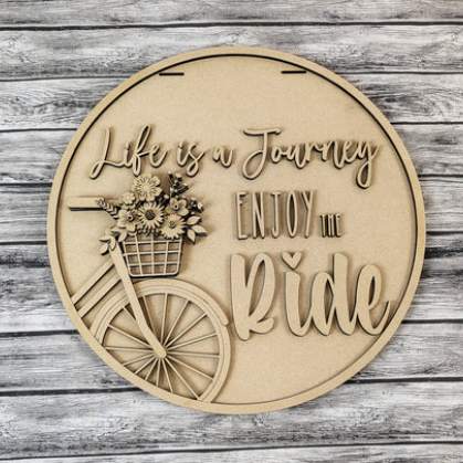 Unfinished DIY sign for crafters that you will receive.