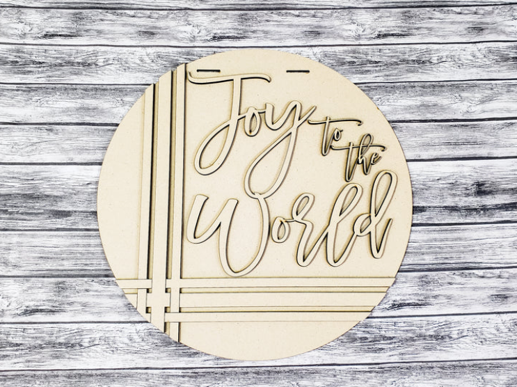 Unfinished DIY sign for crafters that you will receive.