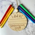 Kindergarten ornament for your little one to write their name on.