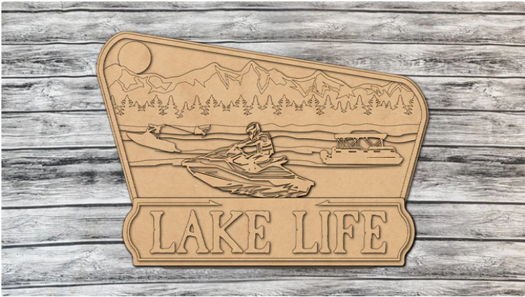 Unfinished DIY sign for crafters that you will receive.