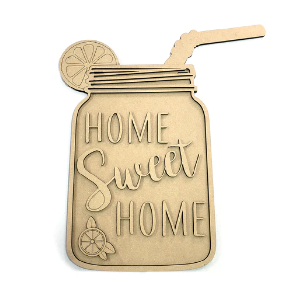 Unfinished DIY sign for crafters that you will receive.