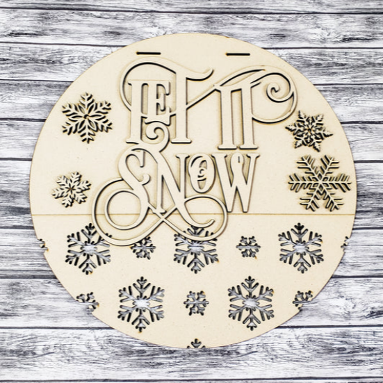 Unfinished DIY sign for crafters that you will receive.