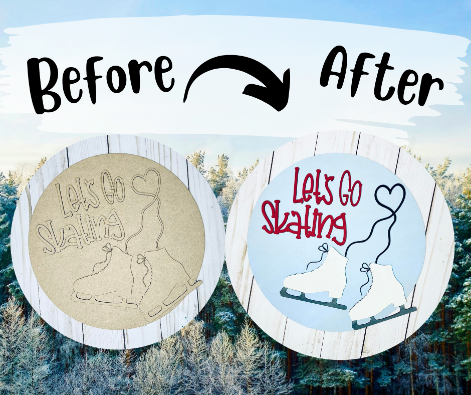 Before and after sample of the project