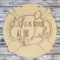 Unfinished DIY sign for crafters that you will receive.