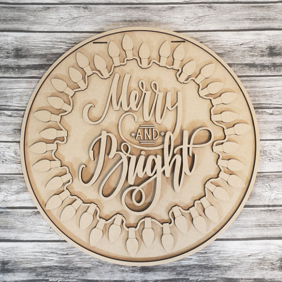 Unfinished DIY sign for crafters that you will receive.