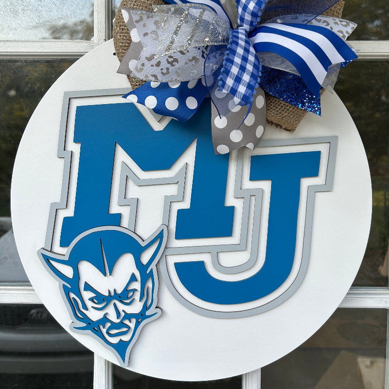 Mortimer Jordan Blue Devils door sign.