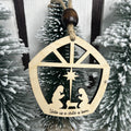 Nativity Scene ornament to remind us the reason for the season.