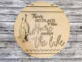 Unfinished DIY sign for crafters that you will receive.