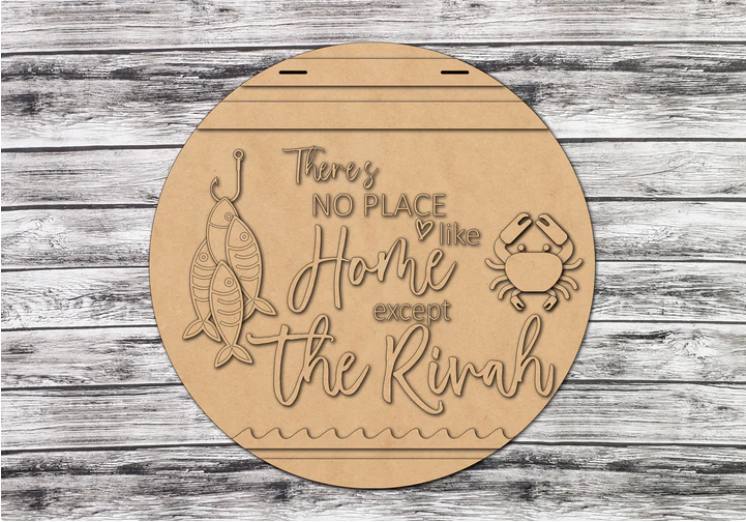 Unfinished DIY sign for crafters that you will receive.