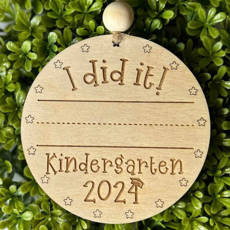 Kindergarten ornament for your little one to write their name on.