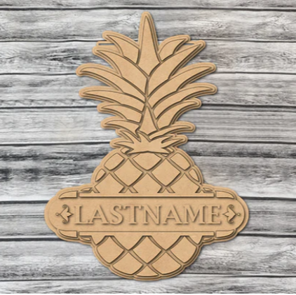Unfinished DIY sign for crafters that you will receive.