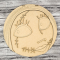 Unfinished DIY sign for crafters that you will receive.