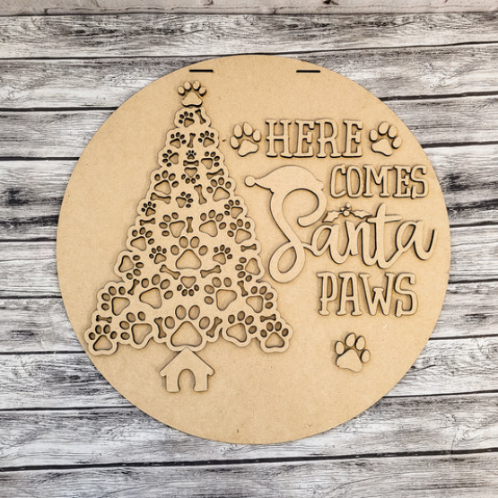 Unfinished DIY sign for crafters that you will receive.