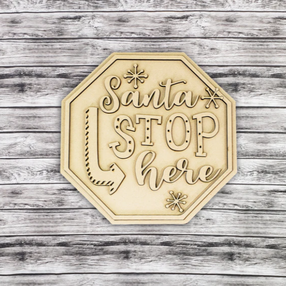 Unfinished DIY sign for crafters that you will receive.