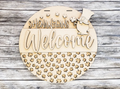 Unfinished DIY sign for crafters that you will receive.