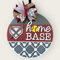 Home Sweet Home Softball finished door sign.