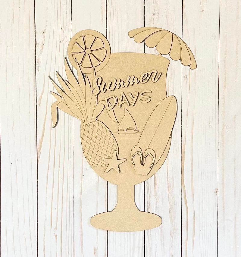 Unfinished DIY sign for crafters that you will receive.