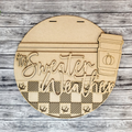 Unfinished DIY sign for crafters that you will receive.