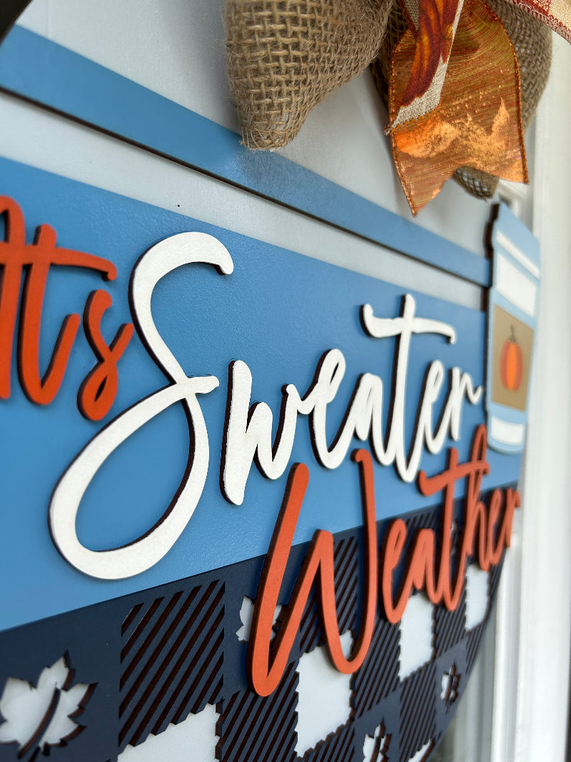 Showing the 3d layers of the finished sign.