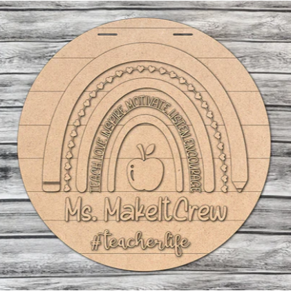 Unfinished DIY sign for crafters that you will receive.