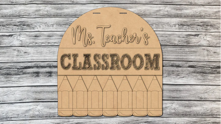 Unfinished DIY sign for crafters that you will receive.