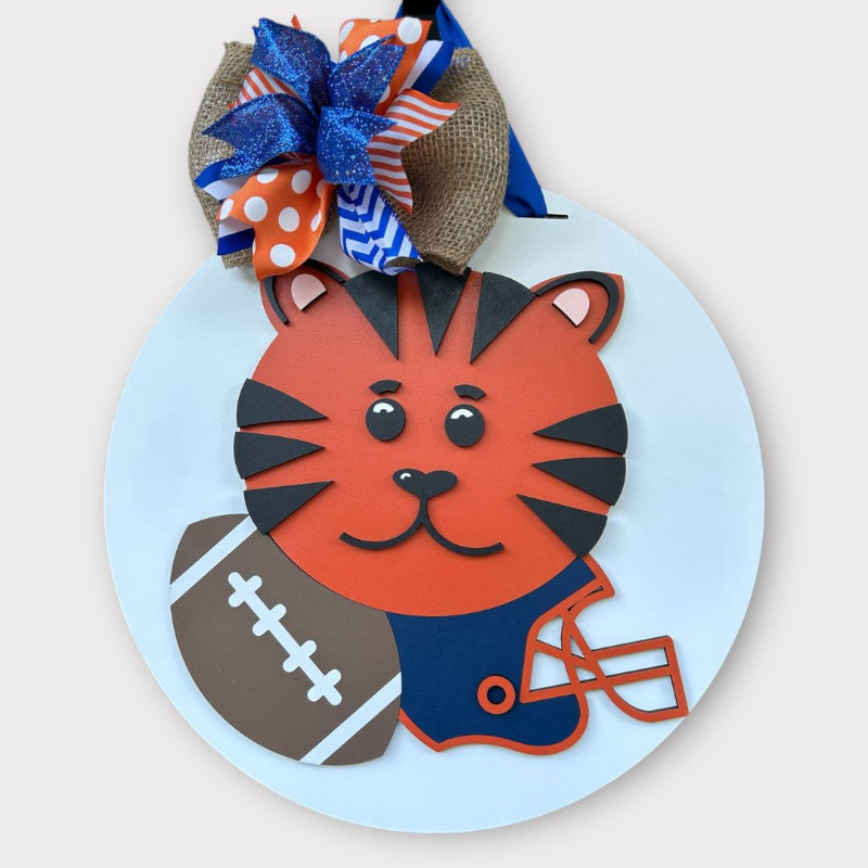 Tiger football door sign.