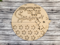 Unfinished DIY sign for crafters that you will receive.