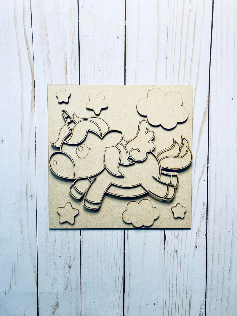 Unfinished DIY sign for crafters that you will receive.