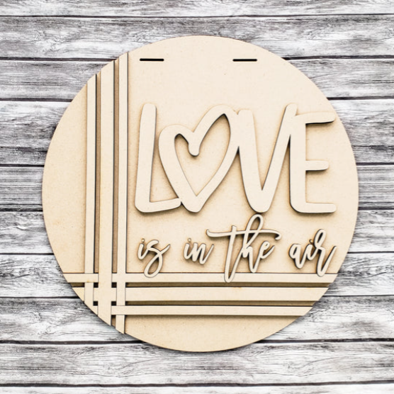 Unfinished DIY sign for crafters that you will receive.
