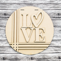 Unfinished DIY sign for crafters that you will receive.