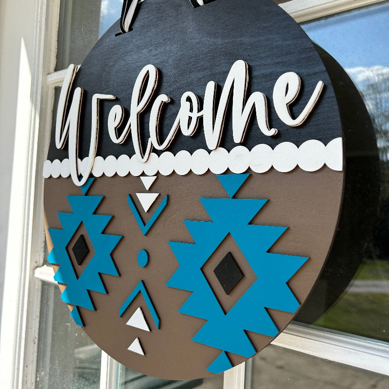 Showing the 3d layers of the finished sign.