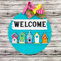 Bird House finished door sign.